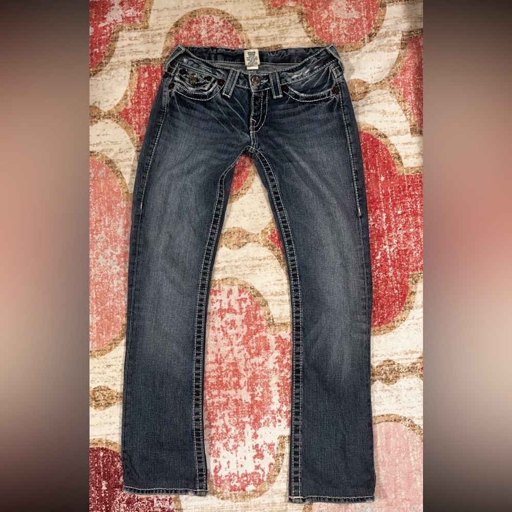 🚫SOLD🚫Women’s True Religion Billy Big T Denim Jeans size 26 x 30”